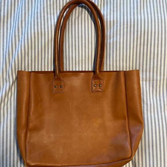 EUC Parker Clay Merkato Tote in Rust Brown (real leather) - Picture 7 of 9